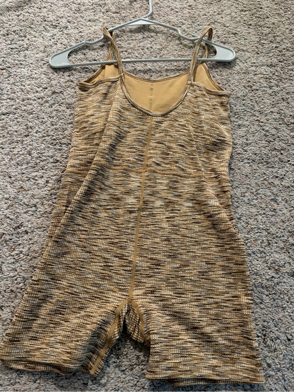 Target Mustard Heather Knit Romper Jumpsuit